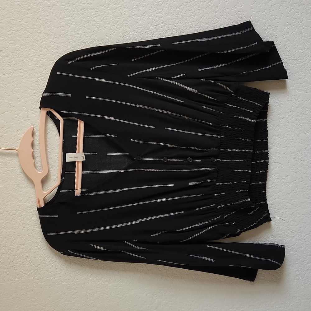Black 3/4 Sleeve Top